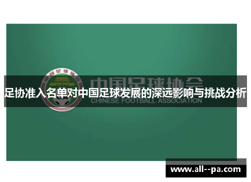 足协准入名单对中国足球发展的深远影响与挑战分析